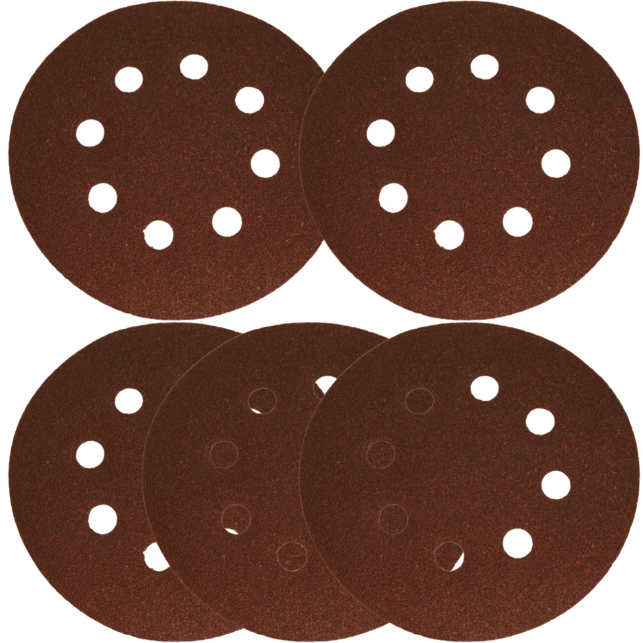 KRĄŻKI ŚCIERNE PAPIER Z OTWORAMI NA RZEP 125mm 240