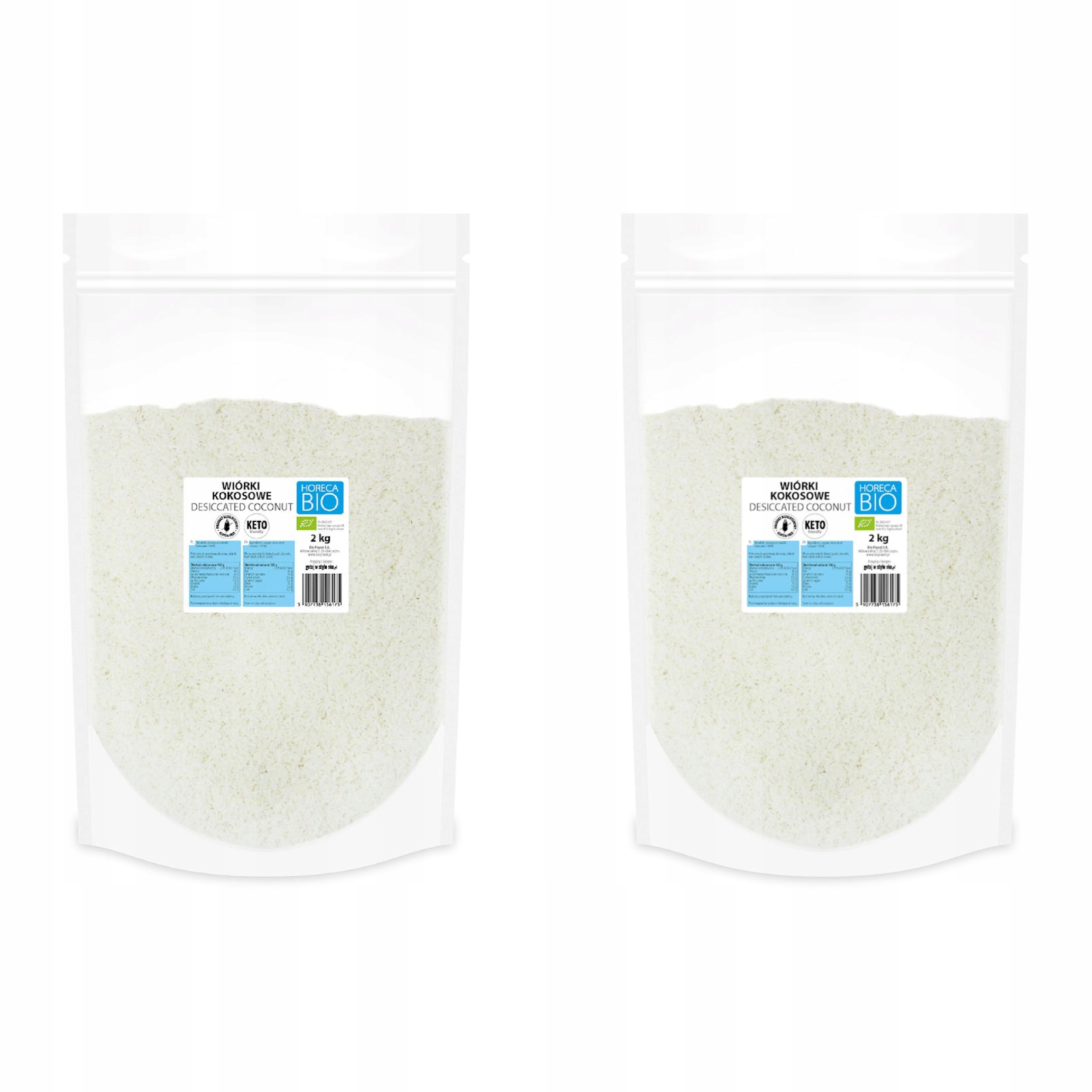 2x Wiórki Kokosowe Bezglutenowe Bio 2 kg Horeca Bio Planet