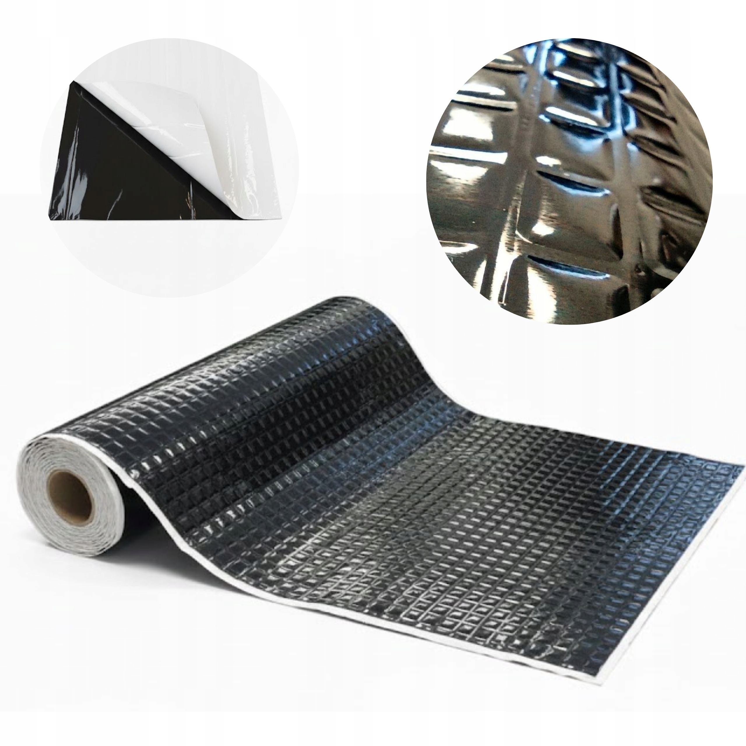 Butylová odhlučňovací podložka Professional Black s Lepidlem 2.0 mm 50 x 400 cm