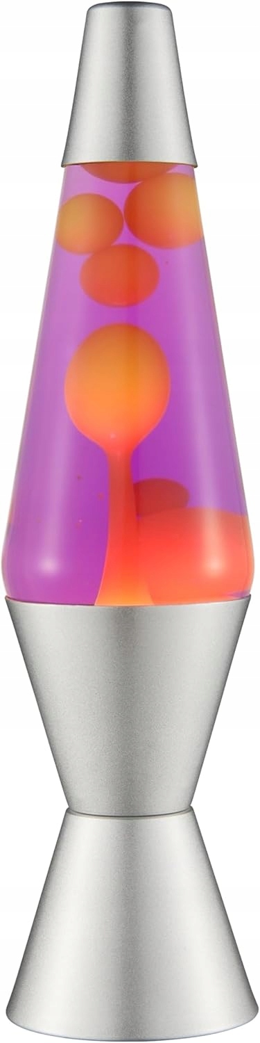 Lampa Láva Retro 37 cm Žlto-fialová Strieborná základňa Nočná Lampa Retro
