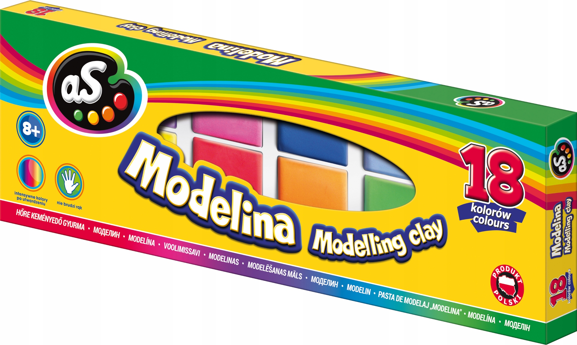 ASTRA modelina AS 18 kolorów x 11g POLSKI produkt Marka Astra
