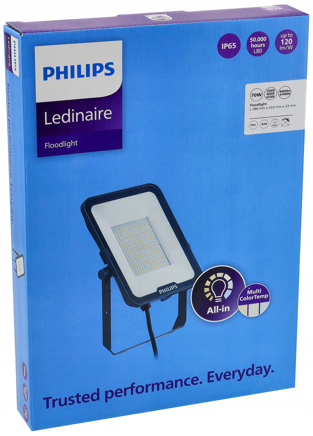 Halogenový reflektor Led reflektor Philips 70W 8400lm Venkovní 3 barvy Cct