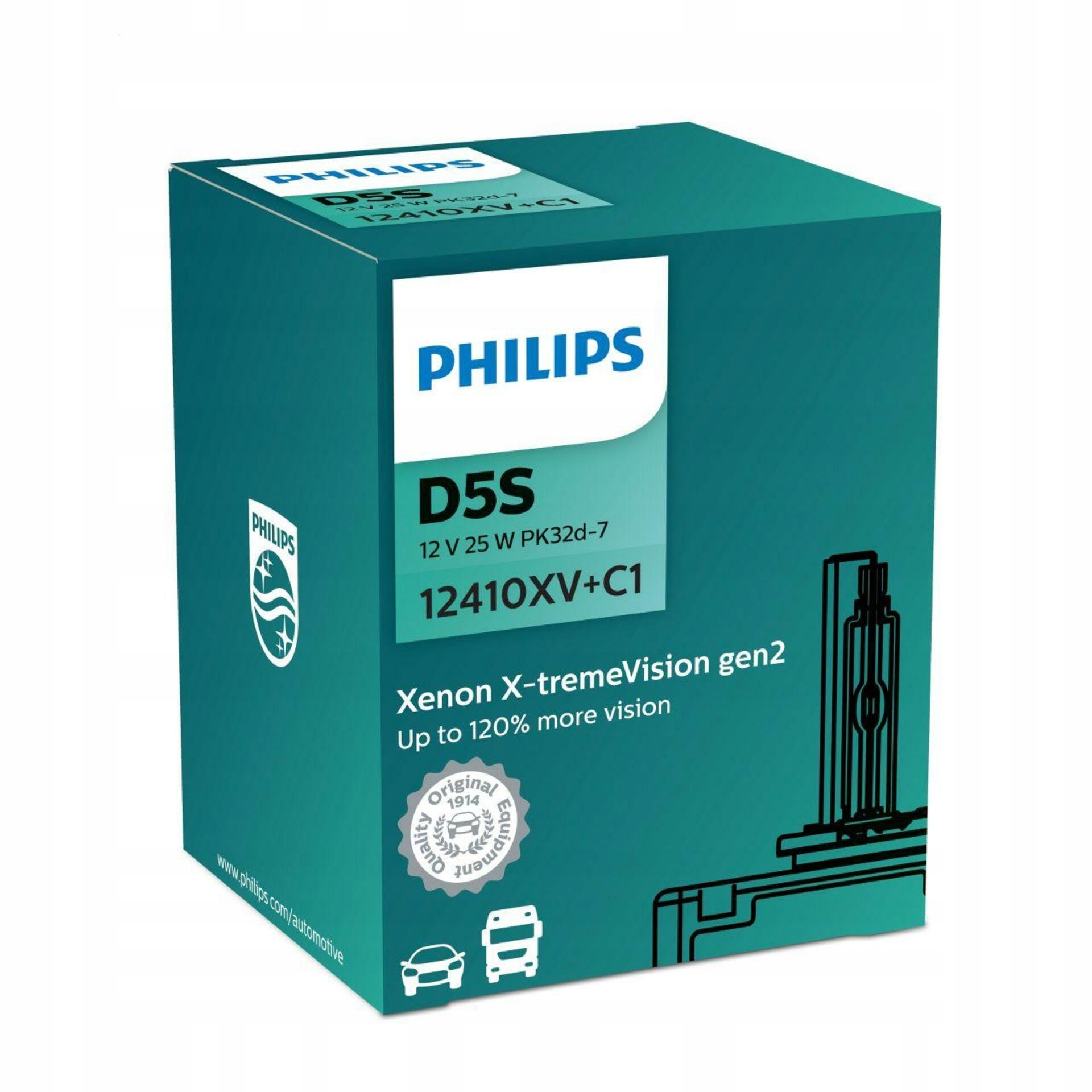 Philips D5S X-tremeVision Gen2 12V 25W PK32d-7 xenónová výbojka 4800K 1ks
