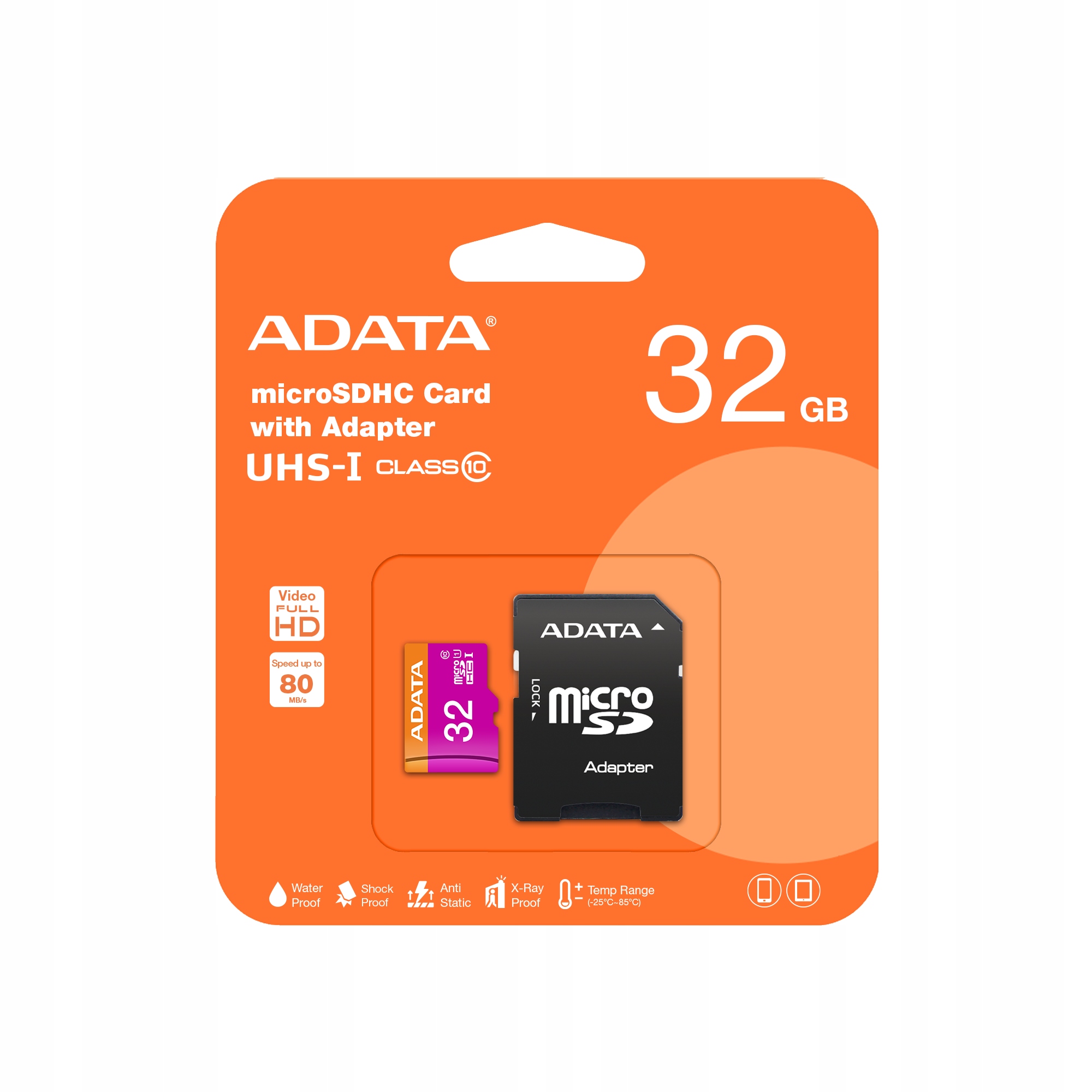 Adata 32 Gb micro Sdhc Class 10 Premiere UHS1 +adapter Sd karta pamięci