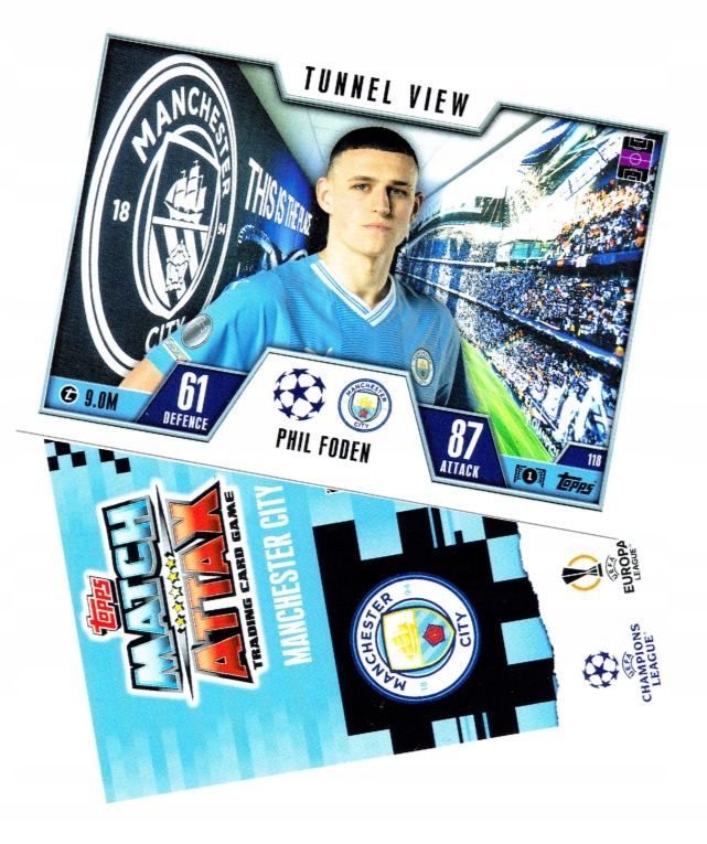 Topps Match Attax 23/24 Extra Karta Tunnel View 118 Foden