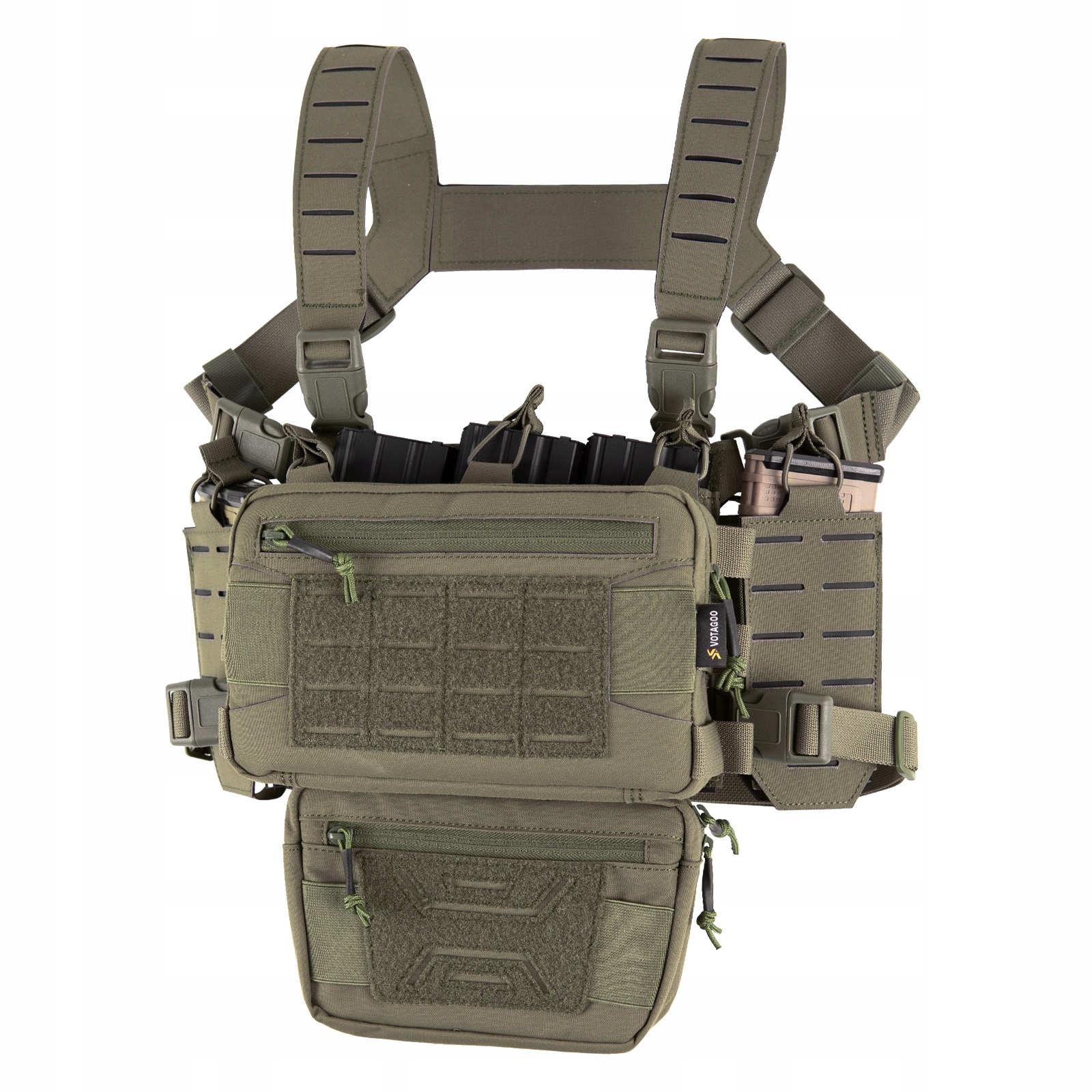 Kamizelka Taktyczna Chest Rig Molle Z Ładownicami Oliwka