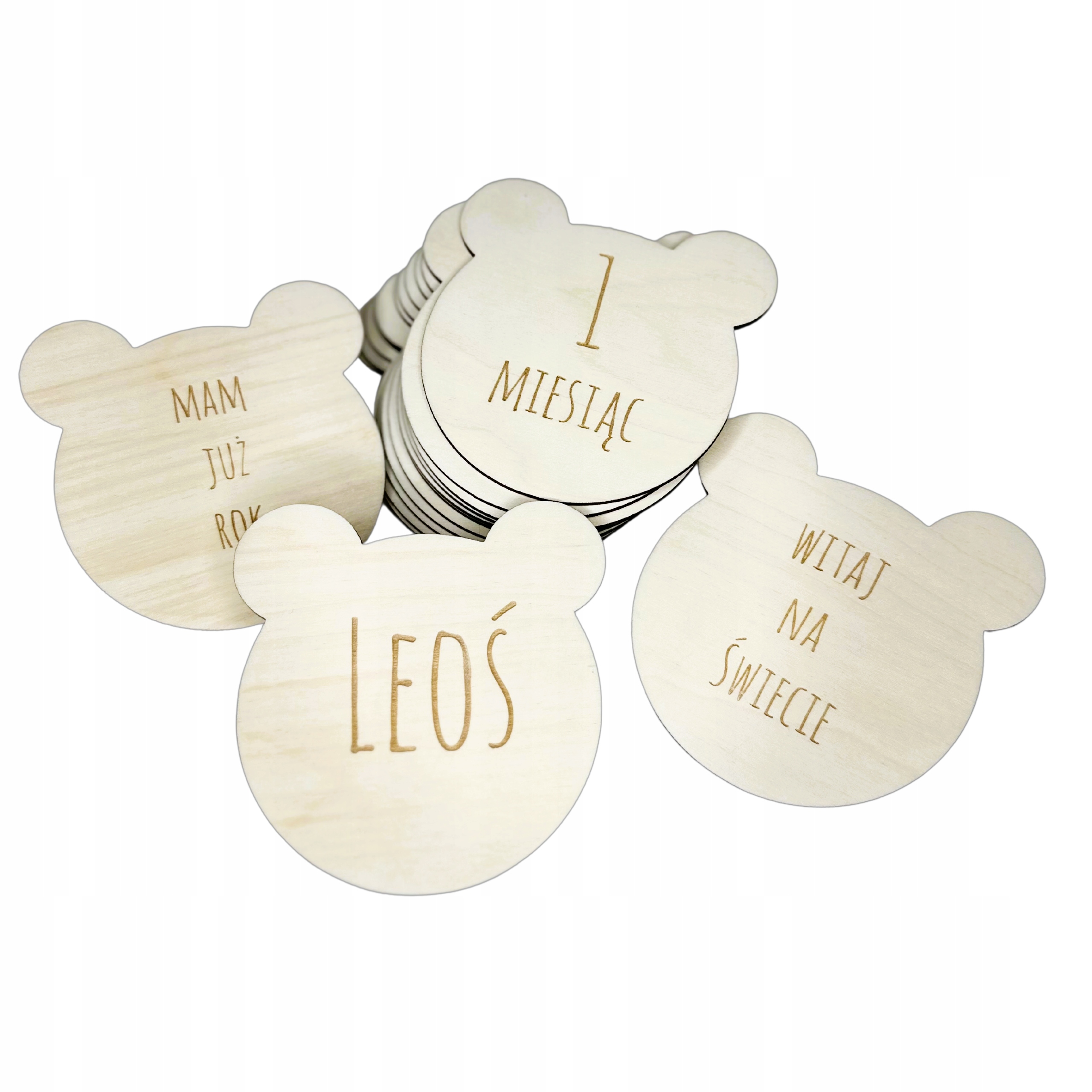 Деревянные таблички карты с месяцами для детских фотографий 15шт. ПЕРВЫЙ ГОД