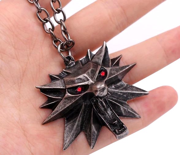 

Medalion Witcher Naszyjnik Wilk Wiedźmin stal wolf