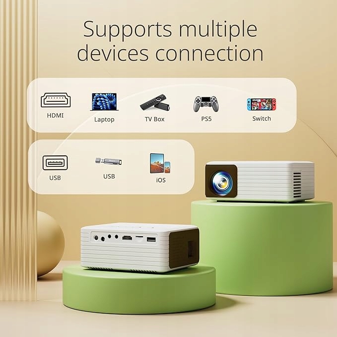 Mini projektor YOTON 1080P Full HD Przenośny EAN (GTIN) 650380004787