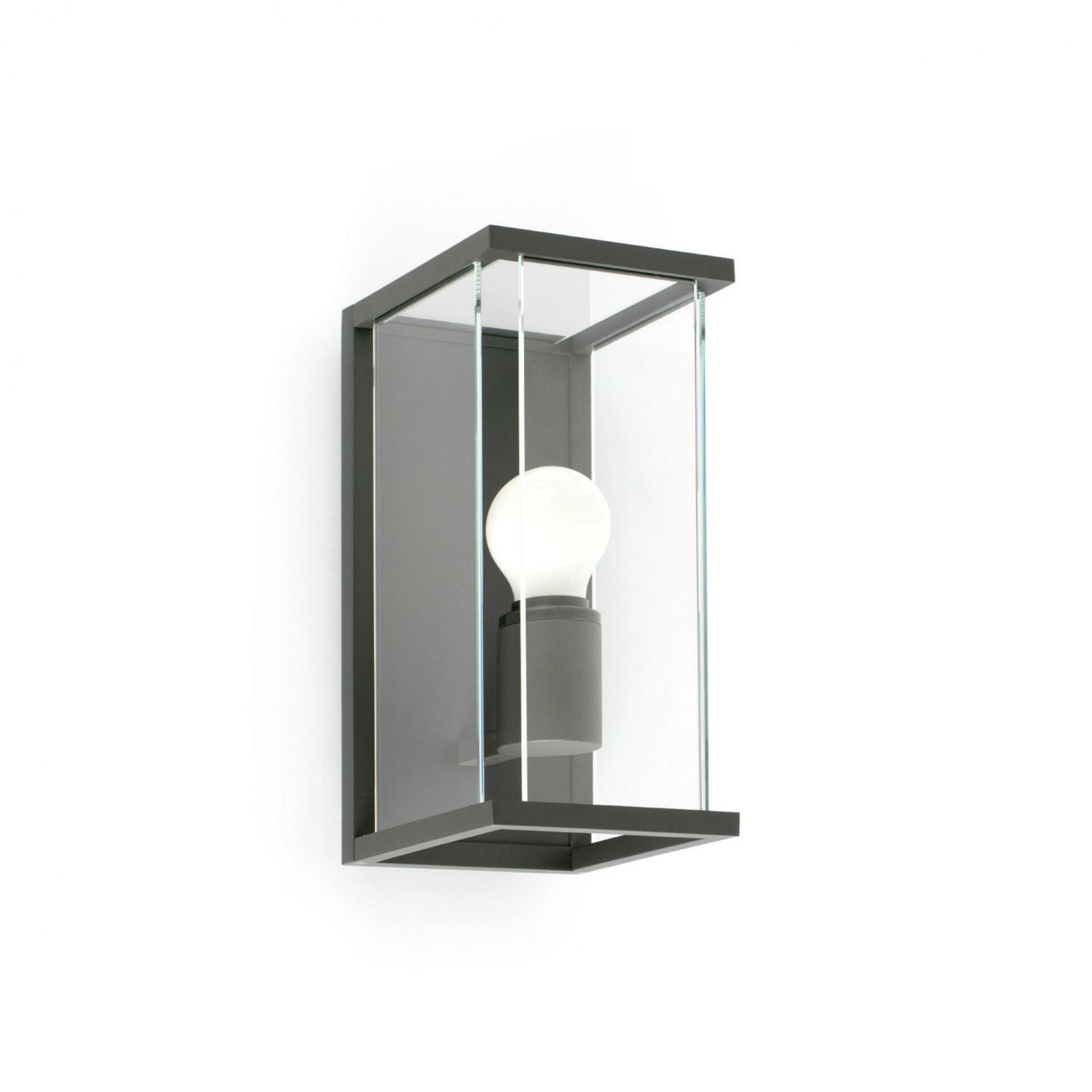 Faro Nala nástěnná lampa, tmavě šedá, IP54, E27, moderní design