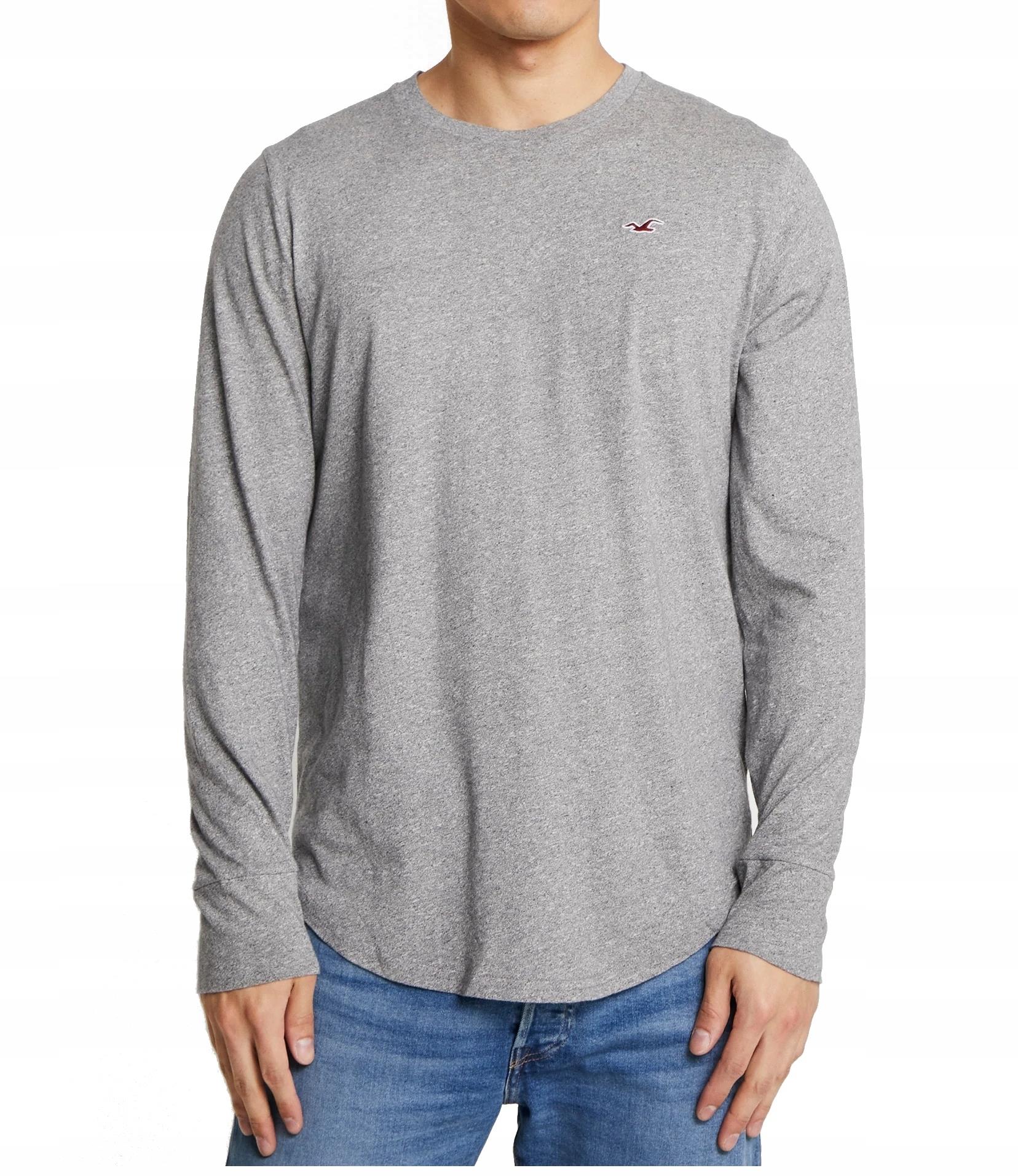 

Hollister Szary Longsleeve Długa KoszulkaXL