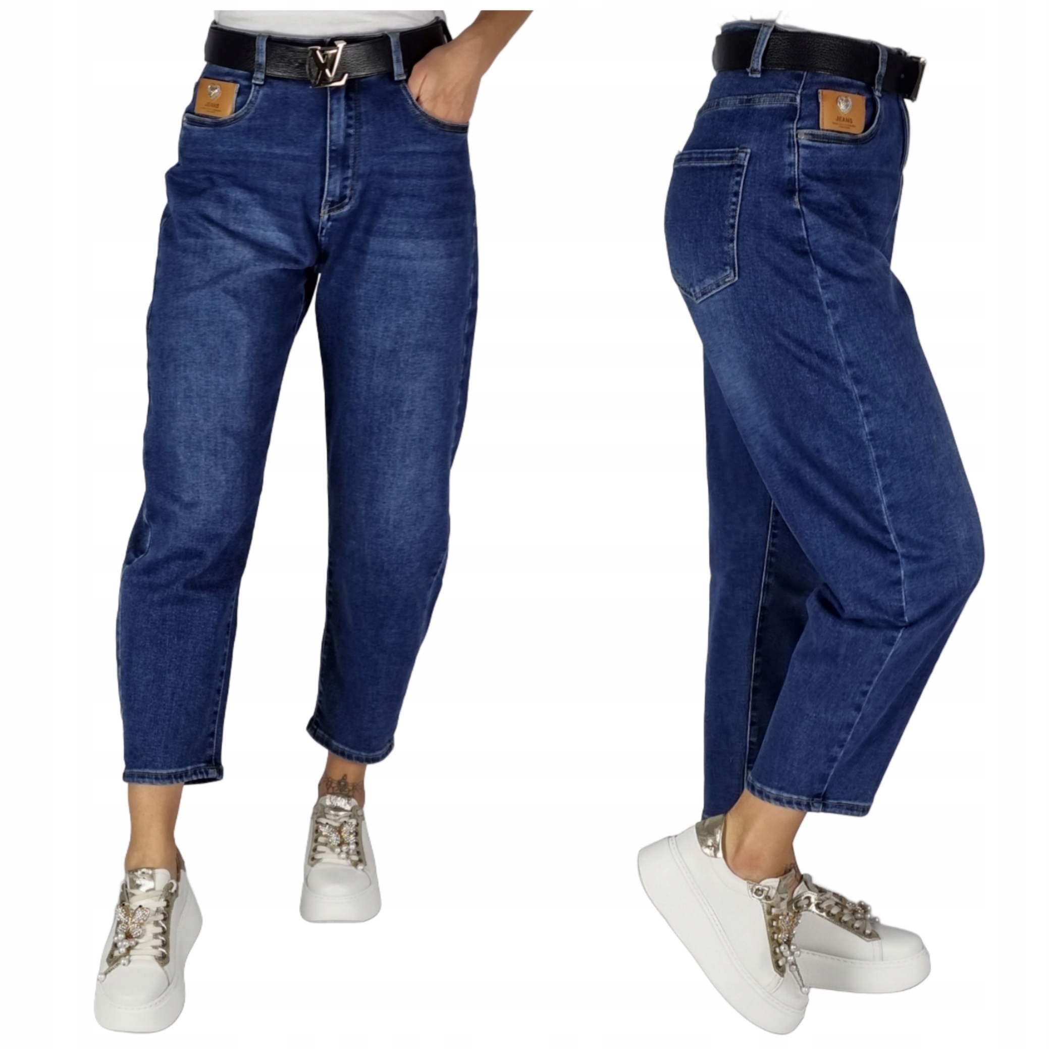 Spodnie Jeansowe Balloon Fit 7/8 Verden Jeans Plus Size 4XL