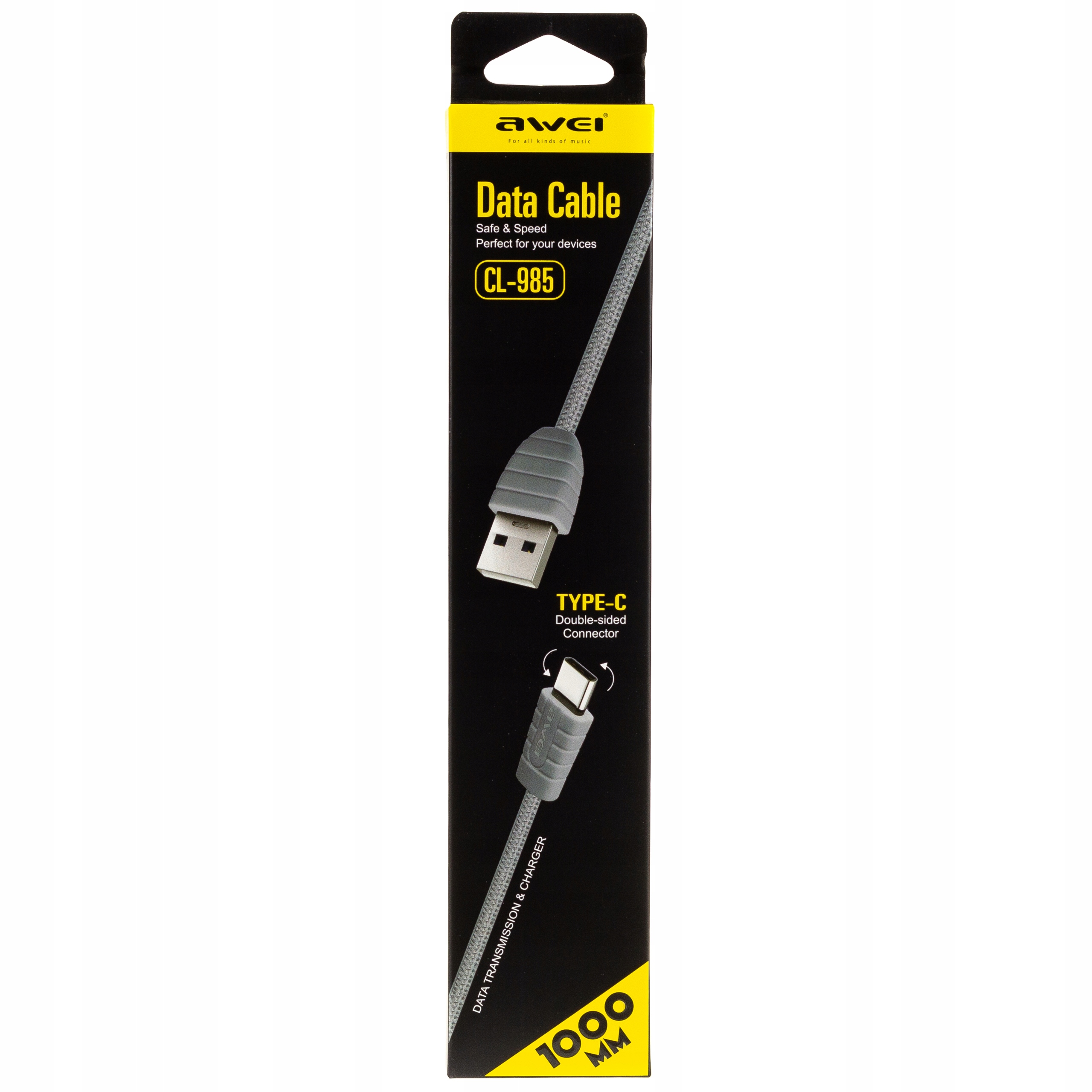 

Awei CL-985 Kabel Usb-c Do Urządzeń Usb Typu C