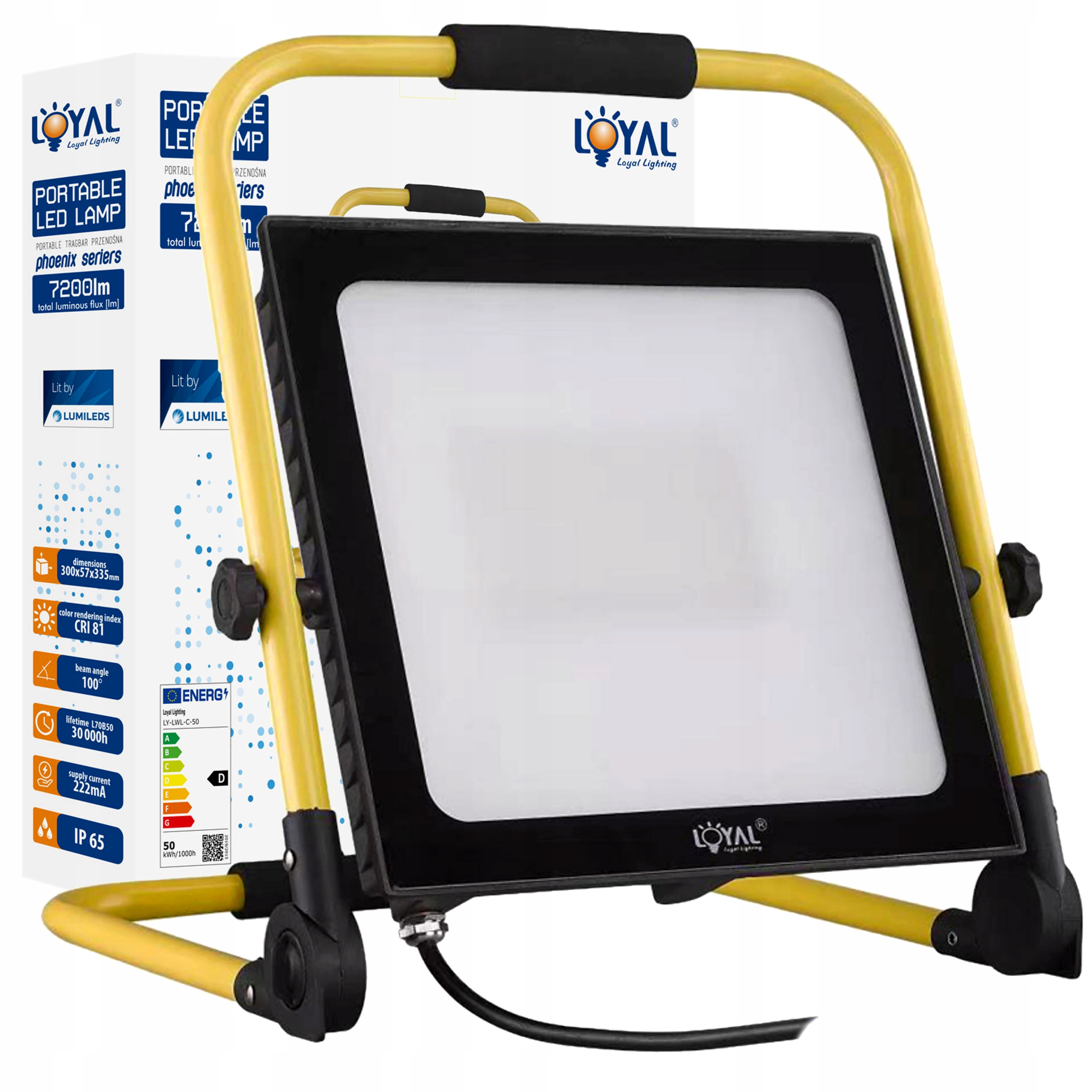 Галогенные светодиодные лампы портативный 50W 7200LM IP65 стенд