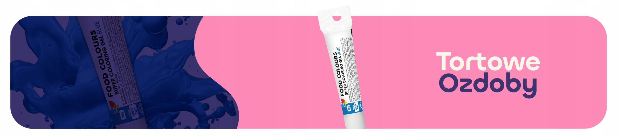 BARWNIK SPOŻYWCZY NIEBIESKI W ŻELU FOOD COLOURS 20g ŻYWE KOLORY Marka Food Colours