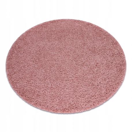 

Dywan shaggy okrągły różowy koło 80 cm