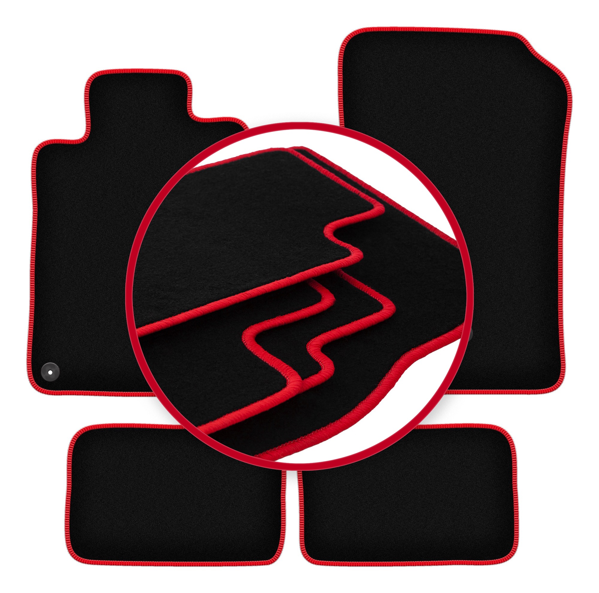 Automobilové velurové koberce Lux pro Mercedes Sl R129 roadster (1998-2002)