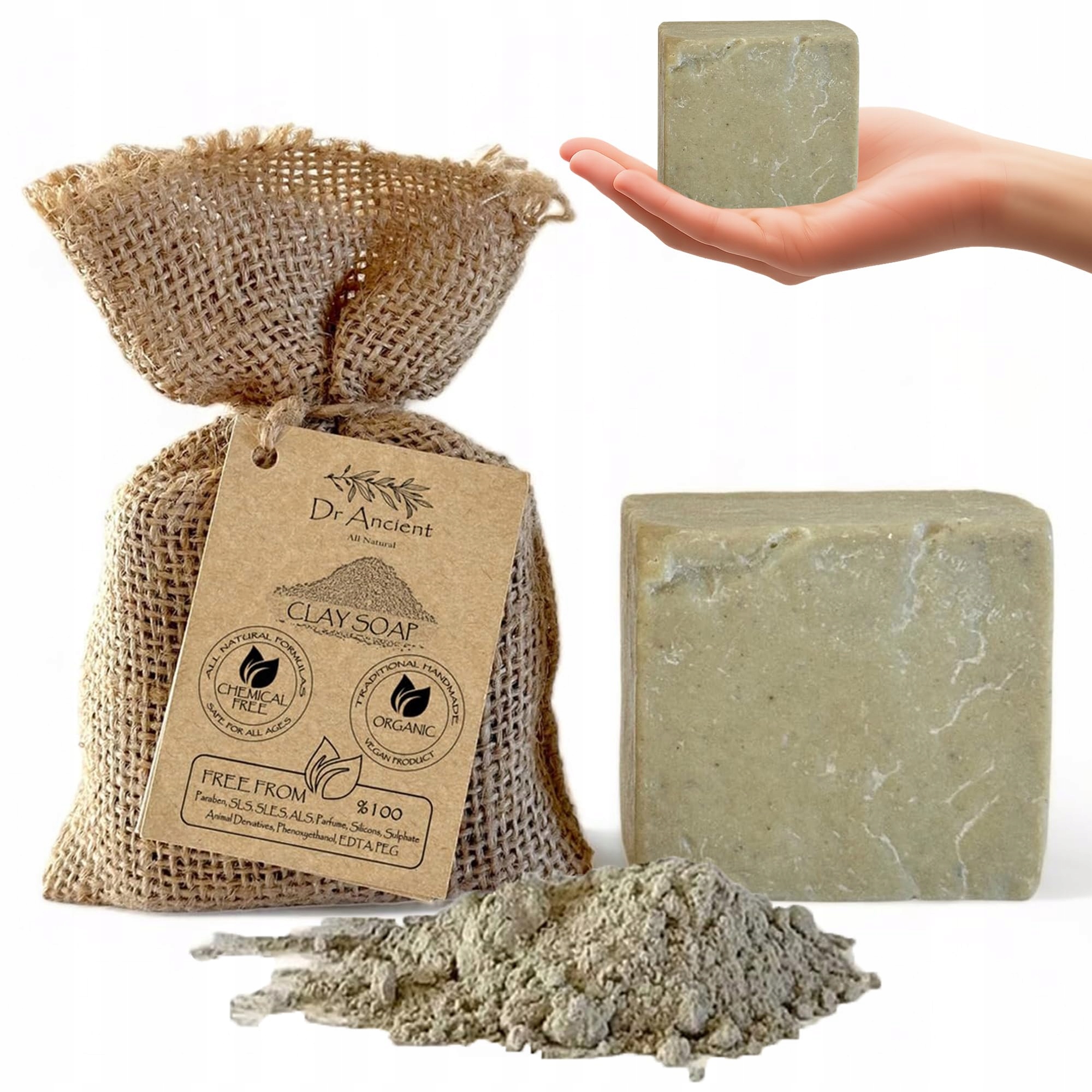 Drancient Veganské přírodní mýdlo proti akné pro mastnou pleť