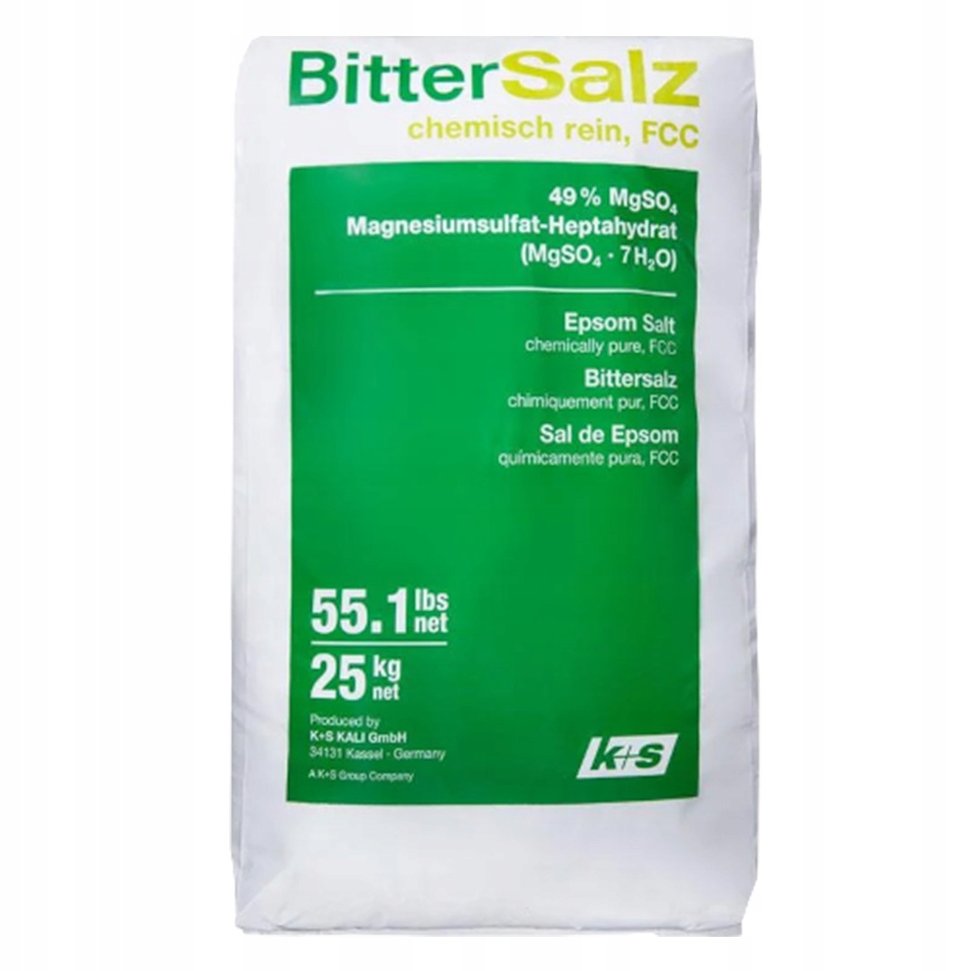 Siarczan magnezu Sól Epsom Angielska Gorzka 25 kg czysty Czda naturalny