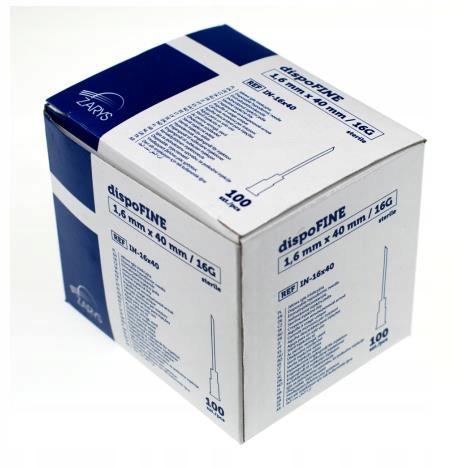 

Igły iniekcyjne dispoFINE 0,6 x 25 mm 100 szt.