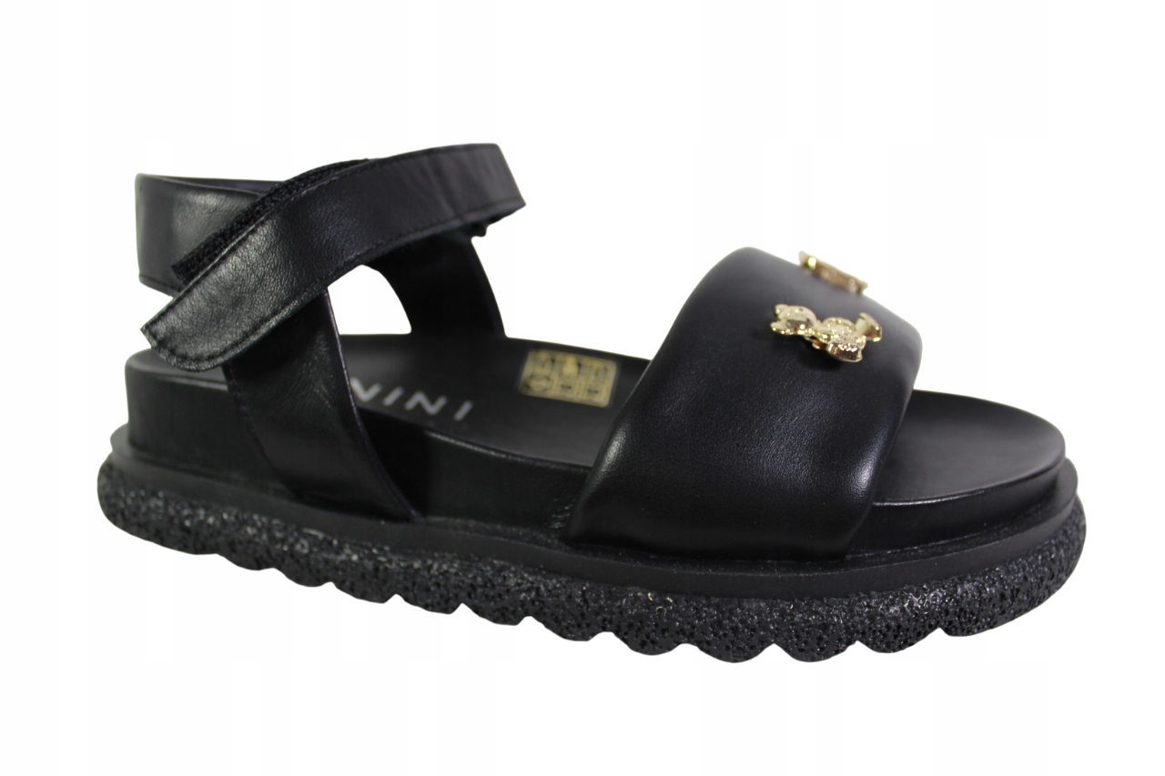 Sandály Verano 475.093 VEL.36 Kůže Černá Lico