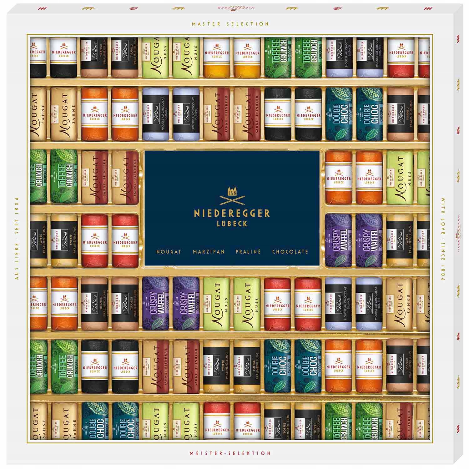 Niederegger Meister-Selektion kolekce marcipánových pralinek 1075 g 86 ks