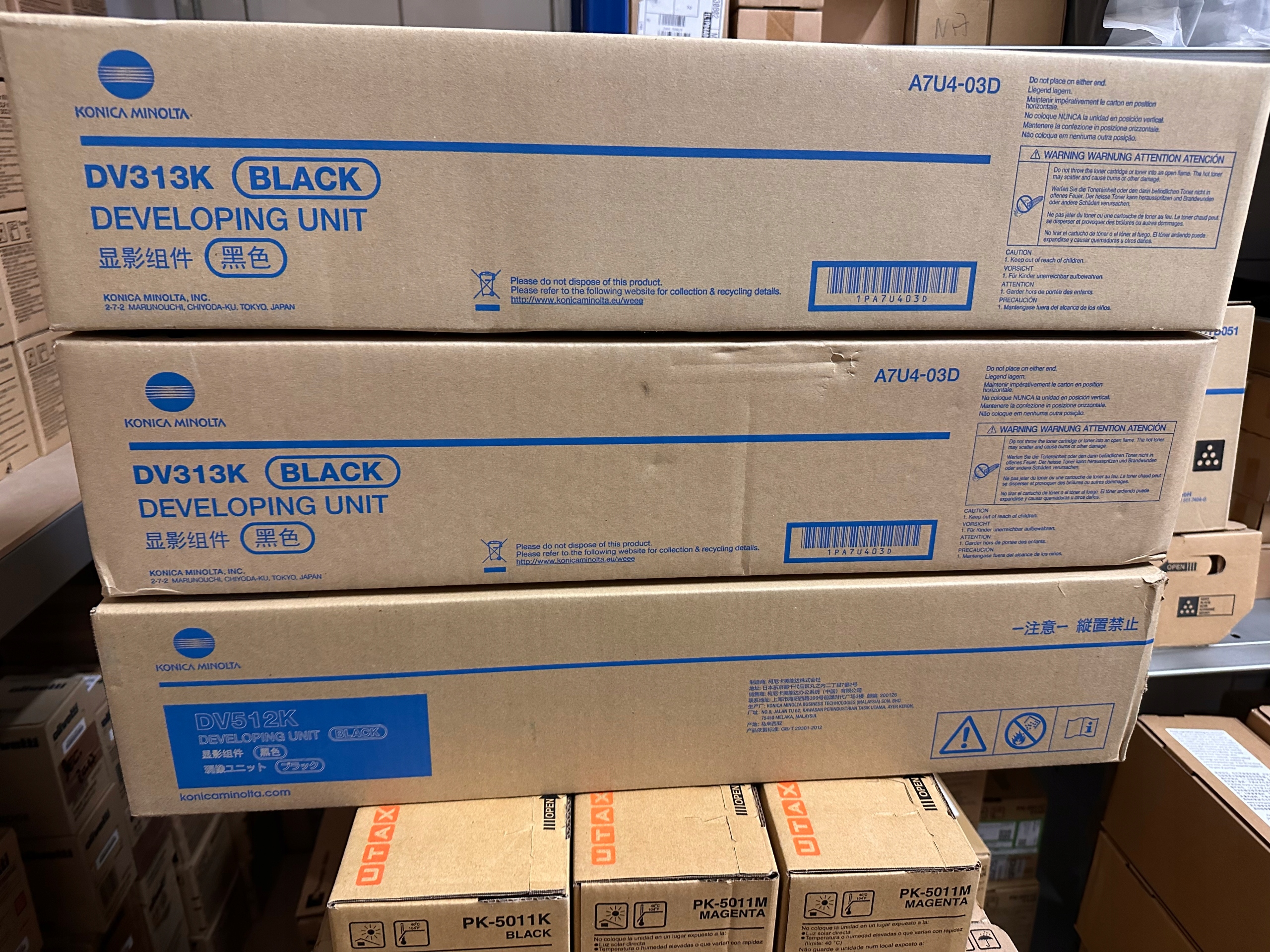 Vývojová jednotka Konica Minolta DV-313 černá A7U403D Bizhub C258