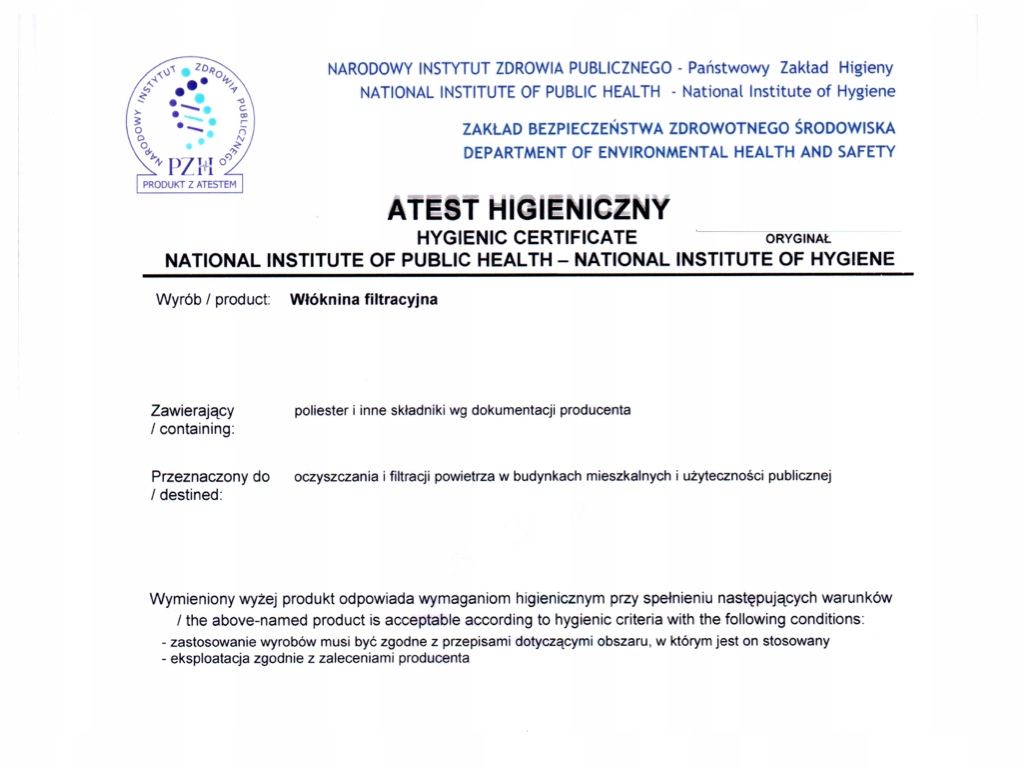 Filtry Filtr do rekuperatora Wanas 550 V/2, H/2 G4 Zestaw 4 szt. Marka Filtrant