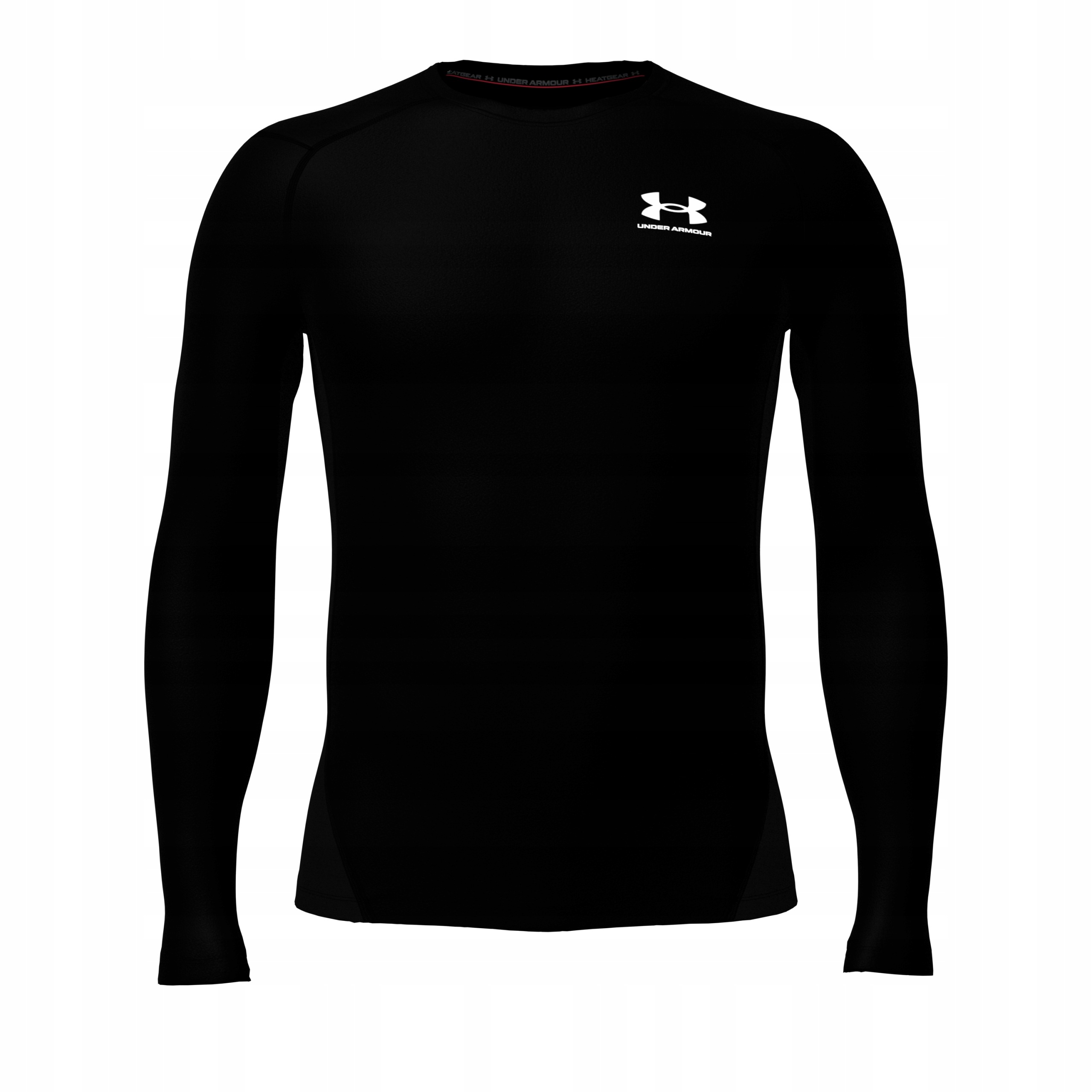 Koszulka Z Długim Rękawem Heatgear Kompresyjna Męska Czarna Under Armour