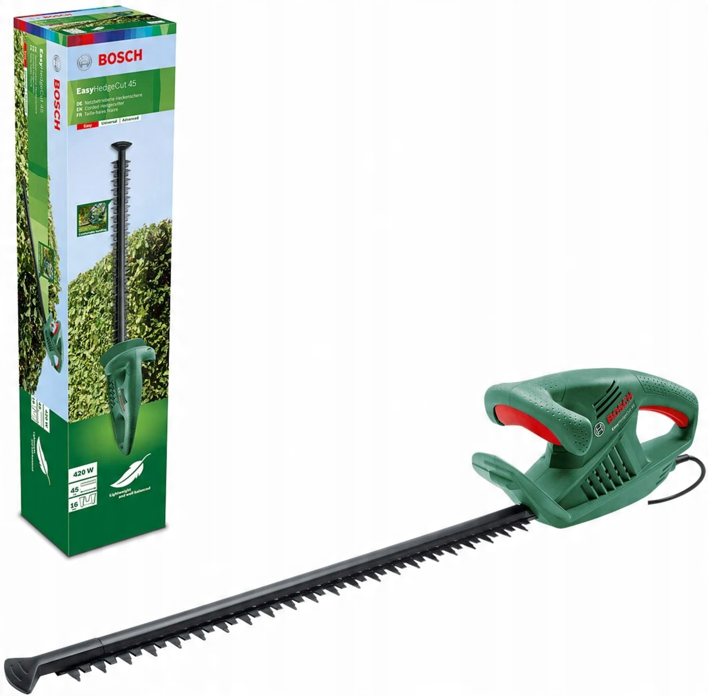 

Nożyce Do Żywopłotu 420W 45CM Bosch