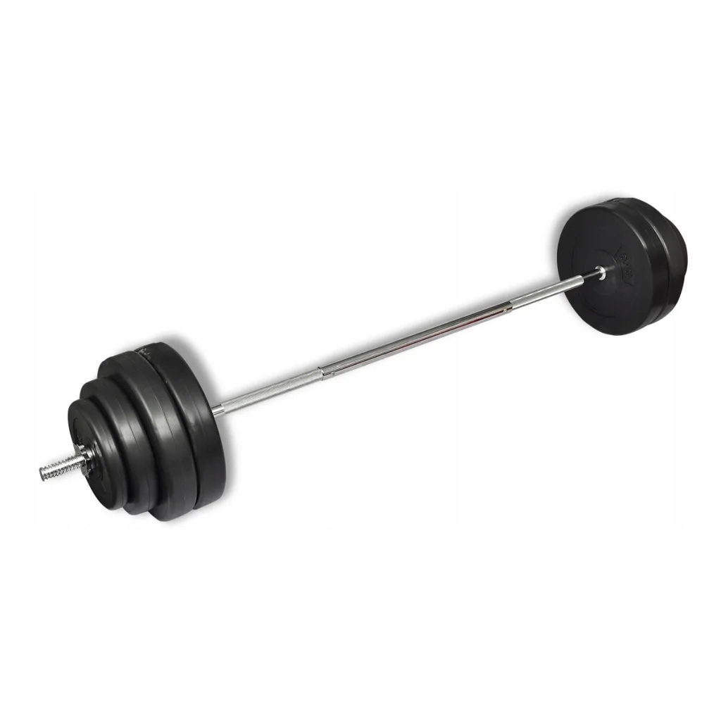 Sada činek 60 kg, hrazda 165 cm, plastové závaží