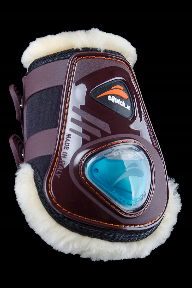 Ochraniacze tylne Equick eSHOCK Fluffy brązowe L