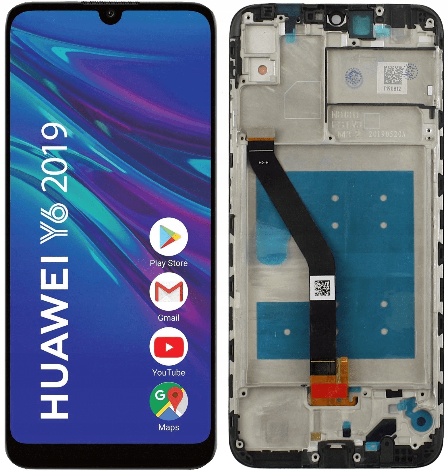

LCD Wyświetlacz Ekran Dotyk Huawei Y6 2019 Ramka