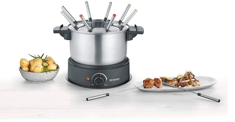 Elektrické Fondue 1,4 L 1500 W 8 Vidliček Regulace Teploty