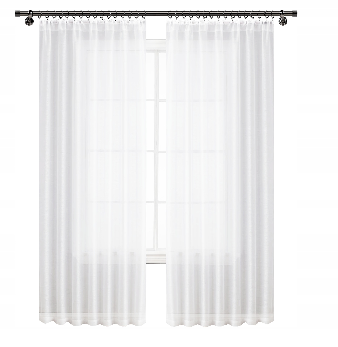 

Firana Gotowa 145x250 Taśma Firany Żabki Woal