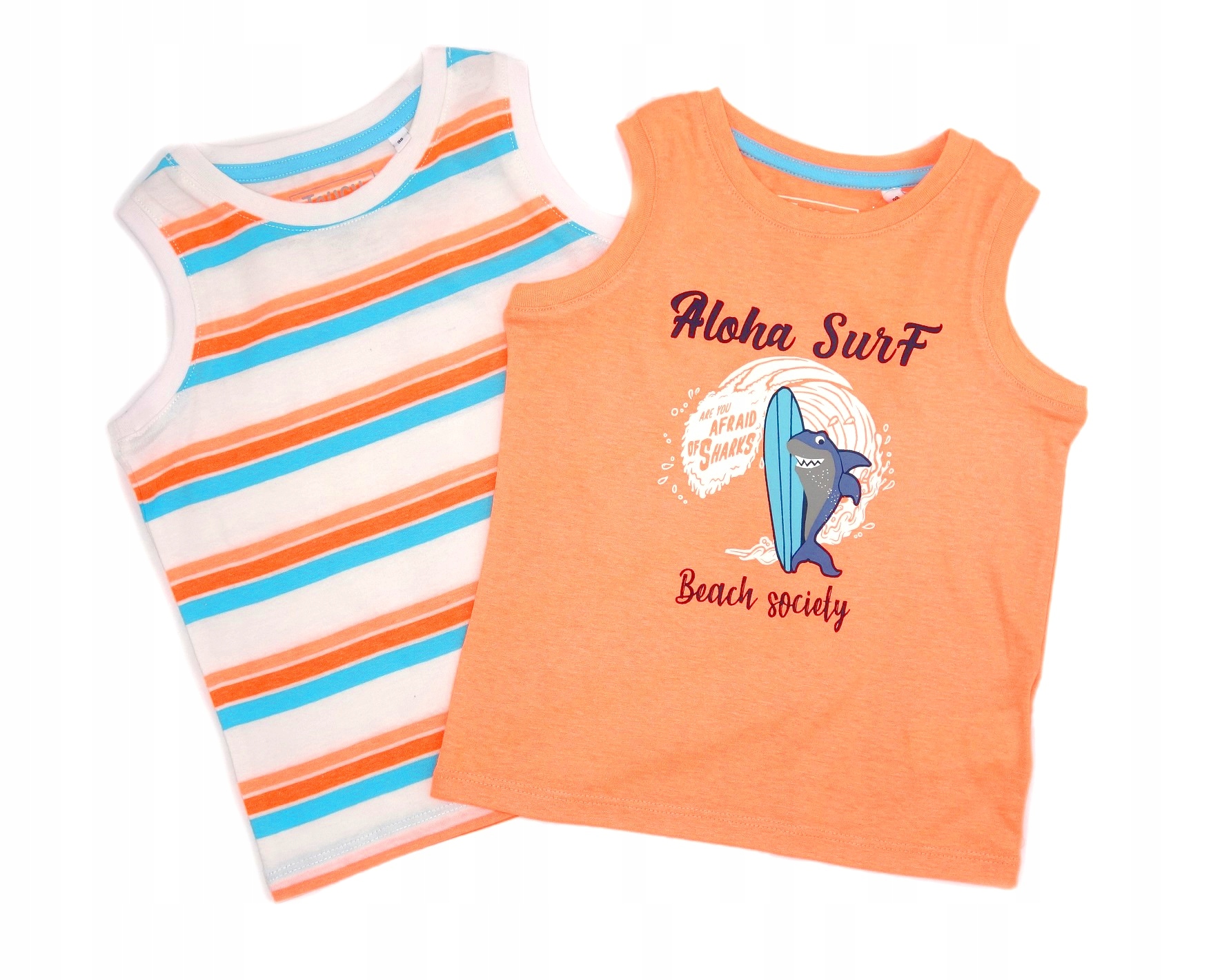 C&A 2 PACK KOSZULKA CHŁOPIĘCA ramiączka 122