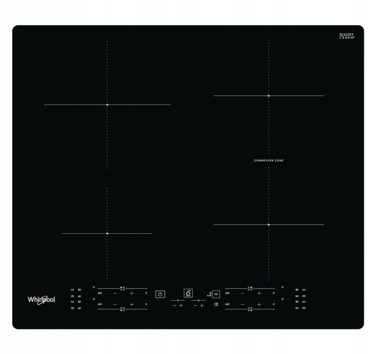 Indukční varná deska Whirlpool Wb B8360 Ne Vlastní Ovládání Všech Polů