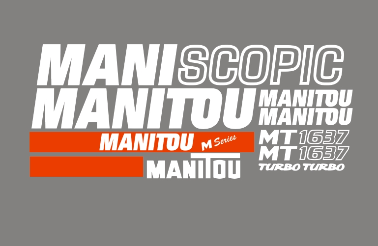 Samolepky – polep Manitou Mt 1637