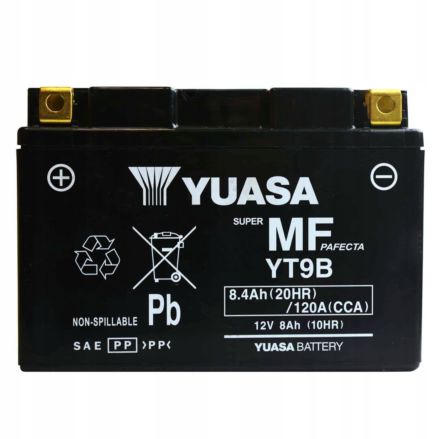 Yuasa YT9B-BS 12V 8,4AH 120A L+ Uruchomiony!!!