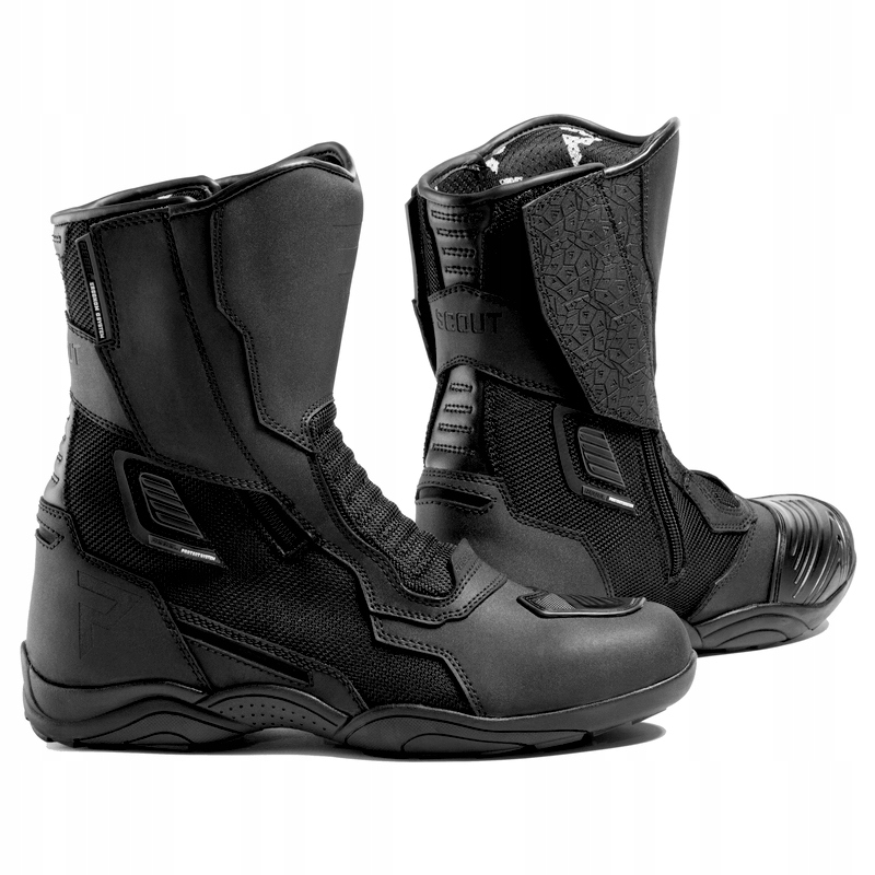 REBELHORN PRZEWIEWNE BUTY MOTOCYKLOWE SCOUT AIR BLACK MAT 47