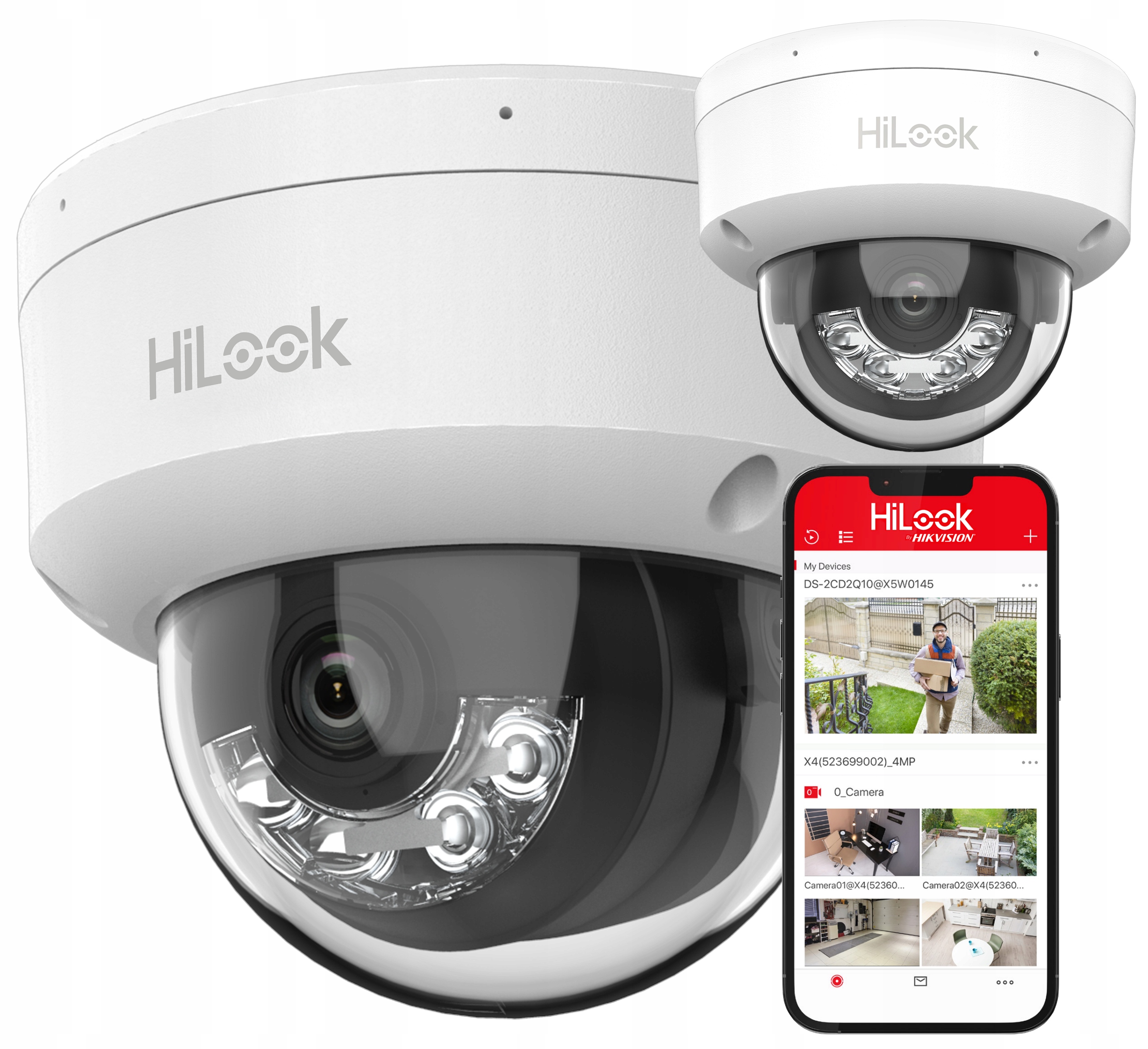 4MPx Ip kamera HiLook by Hikvision Vandalská odolná Smart Hybrid Light IK08