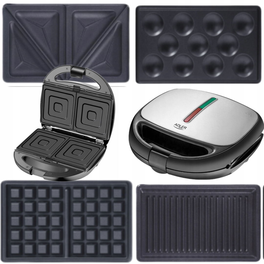 

Opiekacz Toster Grill Orzeszkownik 5W1 Gofrownica
