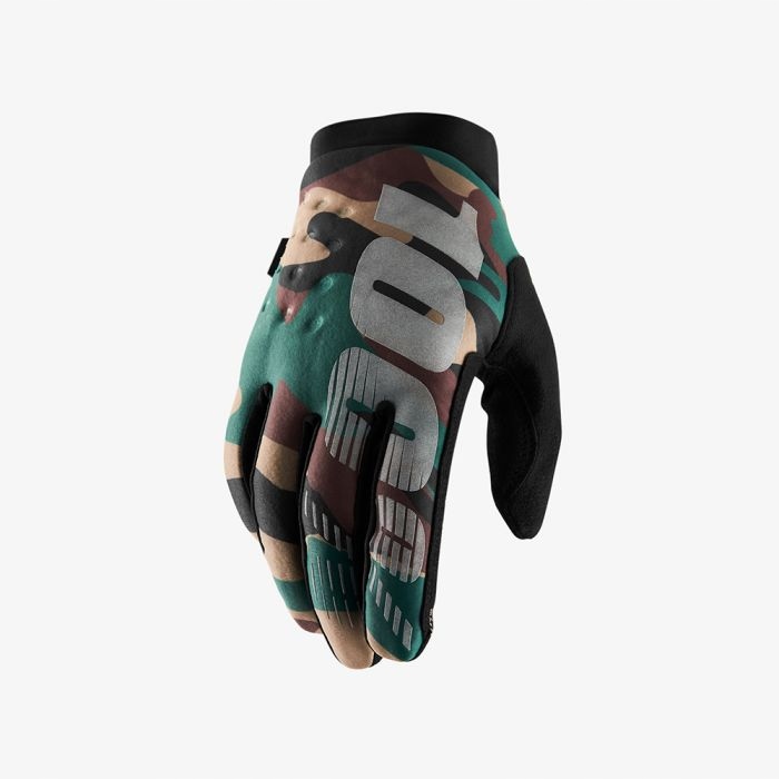 100 Procent Rękawice Cross/enduro Brisker Softshell Kolor Czarny/camo M