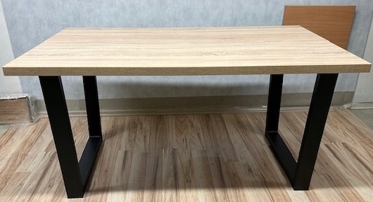 Loftový Stůl S Zesílenou Deskou 130X90X36, Svařované Nohy Pro Jídelnu Obývacího Pokoje