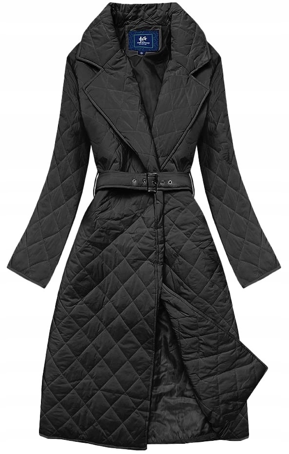 Prošívaná Bunda S Límcem AG8-8010 Černá M (38)