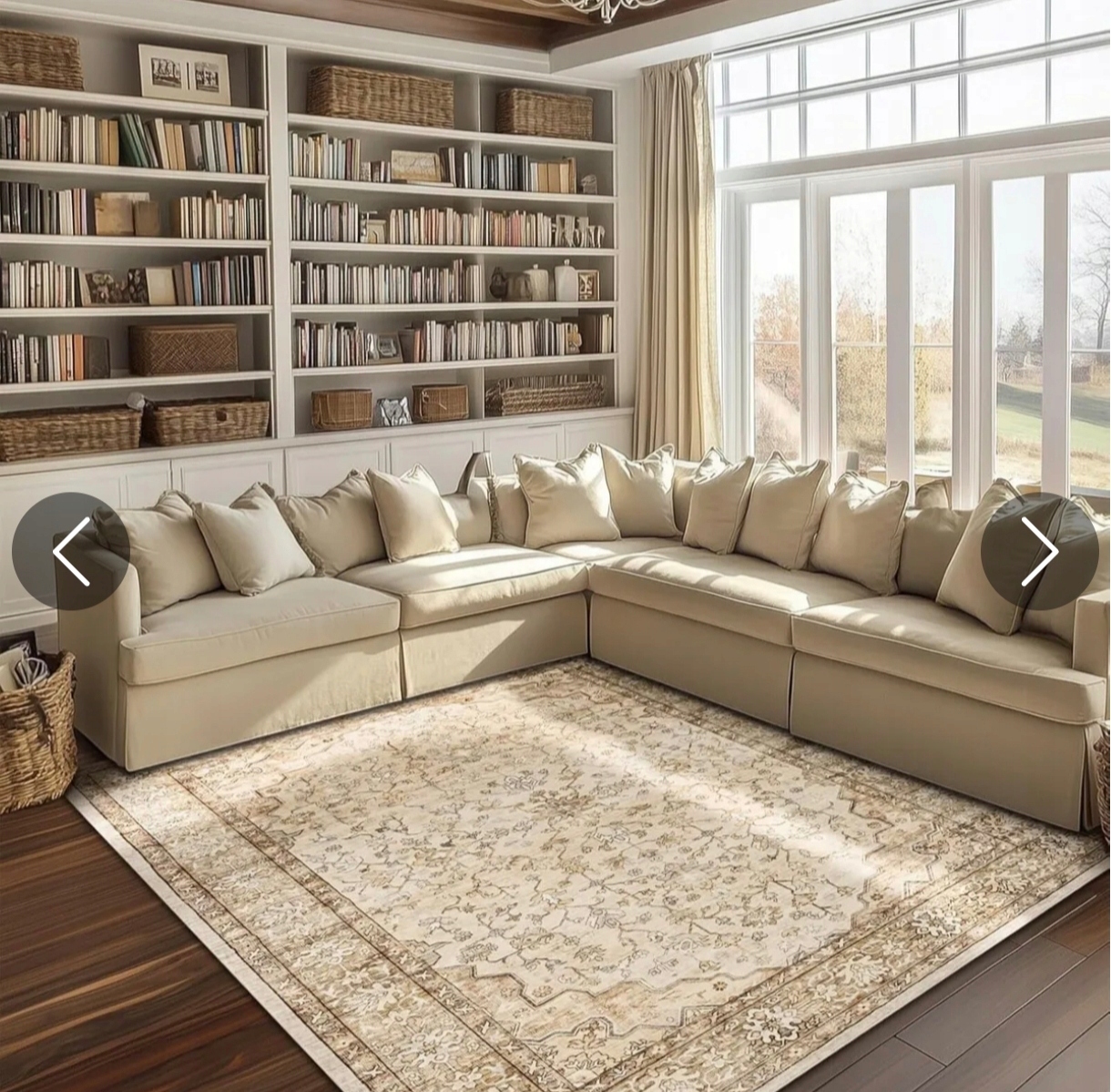 Topfinel Vintage do obývačky 160 x 230 cm, mäkký, ľahko umývateľný, béžový