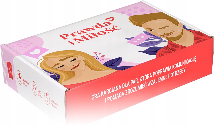 Prawda i Miłość - Intymność - gra karciana dla par Minimalna liczba graczy 2