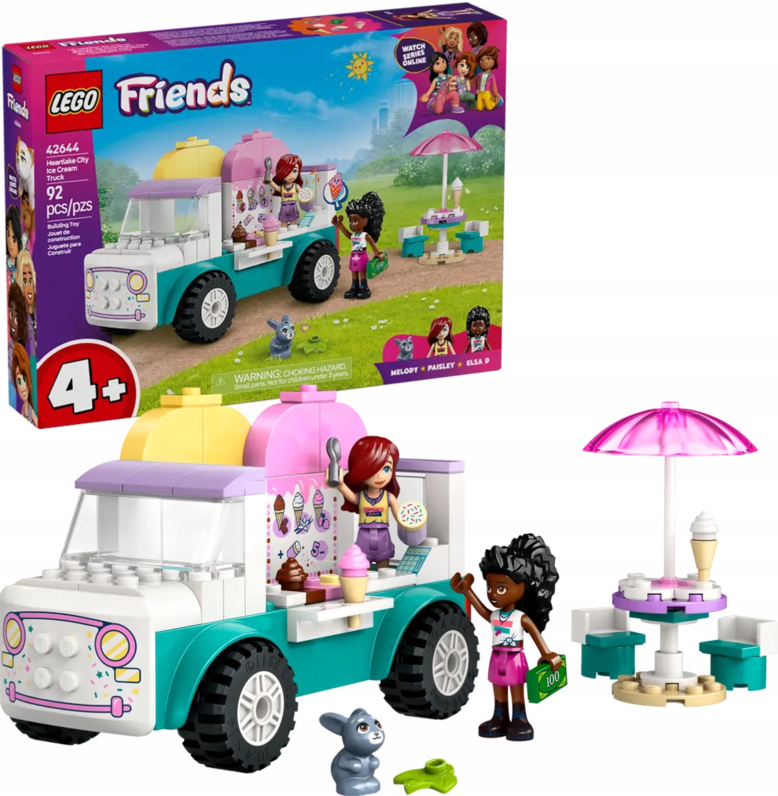 Lego Friends Zmrzlinový vůz ve městě Heartlake 42644