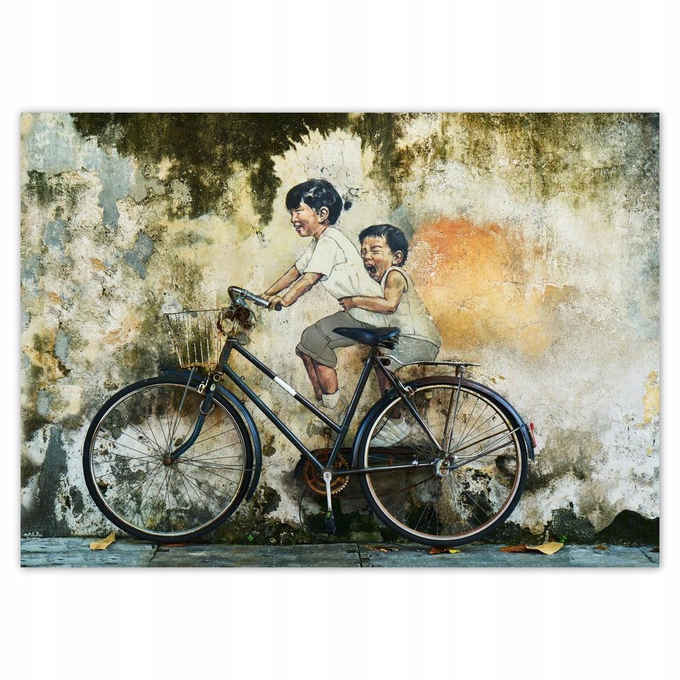 

Naklejki 70x50 Banksy Dzieciaki Rower