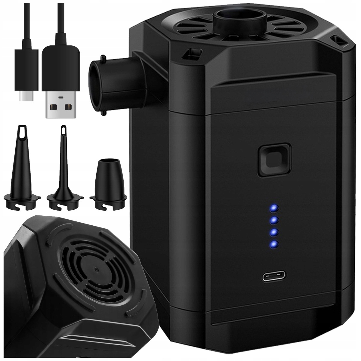 Elektrická pumpa Trizand 60 W, akumulátorová, 3 nástavce